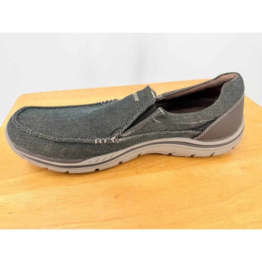 Skechers Avillo Memory Foam Slip On Loafers dock shoes Brown Mens sz 11 64109